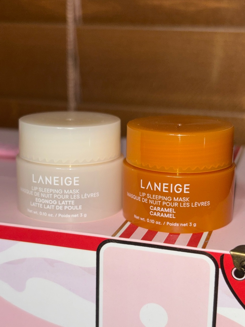 LANEIGE Lip Sleeping Mask Set - Eggnog Latte & Caramel